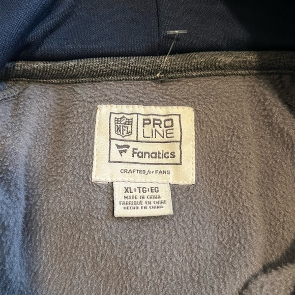 Los Angeles NFL LA Chargers Hoodie Sweatshirt Pullover Cardigan Size XL Gray - Picture 4 of 4